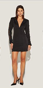 Onça Preta - Vestido Blazer Det Pedras