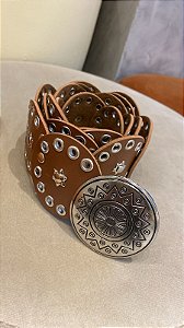 Roma - Cinto Boho Chique Marrom