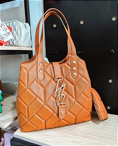 Luiza Barcelos - Bolsa Hobo LB Caramelo