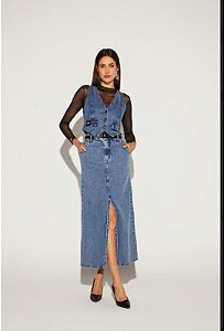 Onça Preta - Colete All Jeans