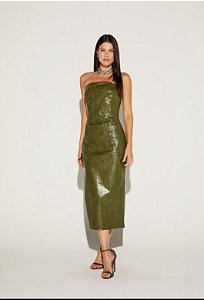 Onça Preta - Vestido Verde Oliva