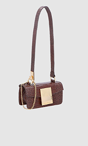 Luiza Barcelos - Bolsa Croco Café