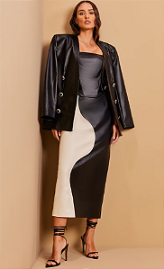 Luleg - Saia Leather Bicolor