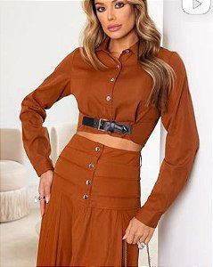 Miya Fashion - Cropped com Fivela