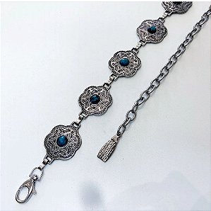 Luz - Cinto Prata c/ Azul