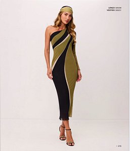Charry - Vestido Super  Midi Ombro único