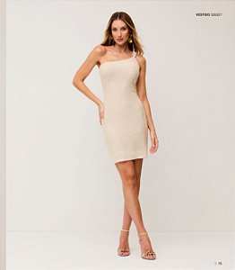 Charry - Vestido Curto Liso Ombro Único