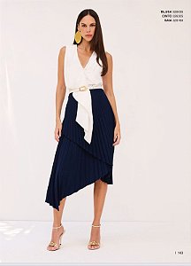 Charry - Blusa Reta Lisa com Transpasse