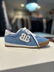 Bottero - Tênis Camurça Couro Azul