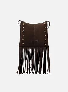 Arezzo - Bolsa Tiracolo Preto Franjas