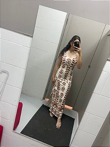 Roma - Vestido Longo Estampado