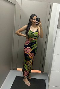 Roma - Vestido Midi Estampado Farm