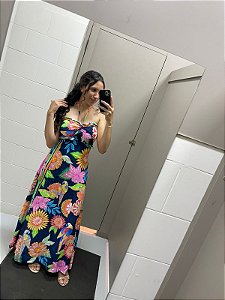 Roma - Vestido Longo Estampado