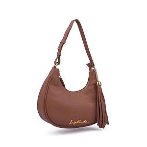 Luiza Barcelos - Bolsa Baguete Meia Lua Nude