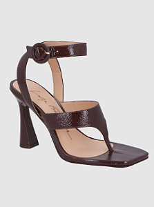 Luiza Barcelos - Sandália Verniz Café