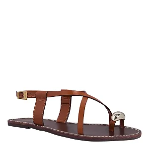 Santa Lolla - Rasteira Dedo Couro Nobre