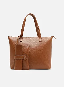 Arezzo - Bolsa Shopping Marrom Cercato