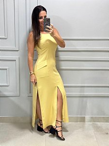Flor da Moda - Vestido Longo Linho