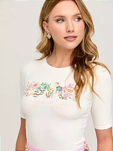 Flor Linda - T-shirt Justa Floral