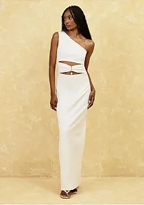 My Favorite Things - Vestido Super Midi Ombro Único com Fenda