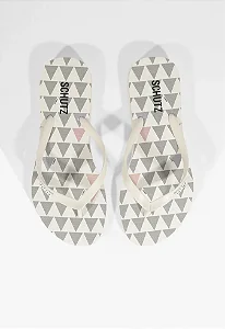 Schutz - Chinelo Triangle Branco