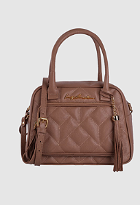 Luiza Barcelos - Bolsa Matelassê Bolso Frontal Bege