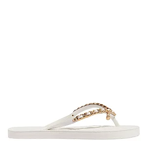 Santa Lolla - Chinelo Flip Flop Verniz Branco