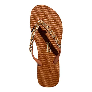 Santa Lolla - Chinelo Flip Flop Texturizada Marrom