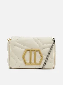 Arezzo - Bolsa TiraColo Branca Emma Couro