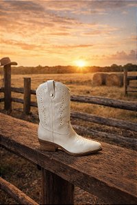 Bottero - Bota Texana Off White