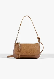 Schutz - Bolsa TiraColo Tina Pequena Marrom