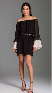 Charry - Vestido Curto Bicolor