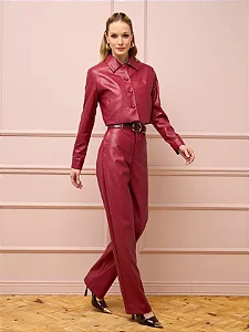 Flor Linda - Calça Pu Premium