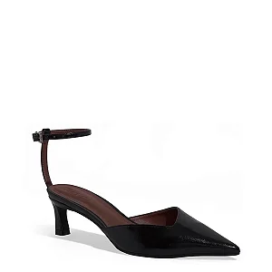Santa Lolla - Scarpin Slingback Napa Preto