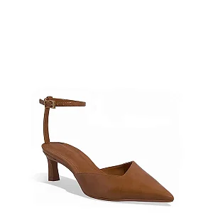 Santa Lolla - Scarpin Slingback Napa Caramelo