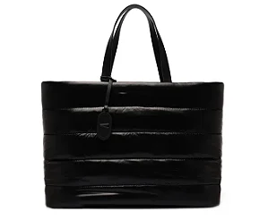 AnaCapri - Bolsa Grande Puffer Preto