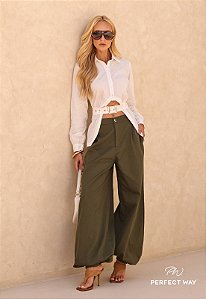 Perfect Way - Camisa Assimétrica Off White