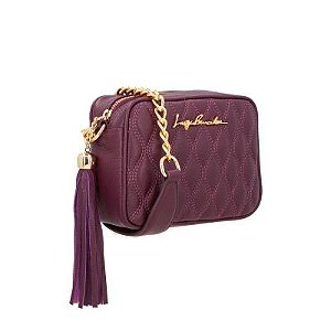 Luiza Barcelos - Bolsa Clássica Pequena Corrente Vinho