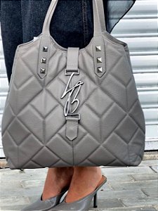 Luiza Barcelos - Bolsa Hobo LB Granito