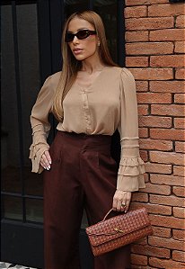 Perfect Way - Blusa Feminina c/ Mangas Ampla