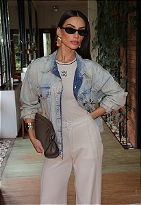 Perfect Way - Jaqueta Feminina Jeans Over