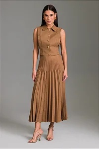 Charry - Saia Super Midi Plissada