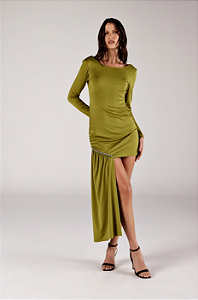 Onça Preta - Vestido Curto Detalhes