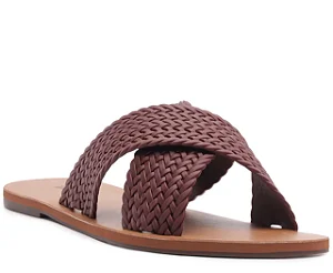 AnaCapri - Rasteira Tiras Cruzadas Trançadas