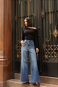 Dicollani Denim - Calça Wide Leg Jeans