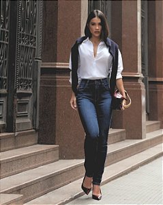 Dicollani Denim - Calça Cigarrete Jeans