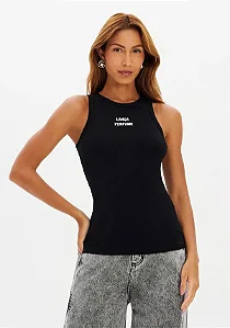 Lança Perfume - Regata Canelada com Bordão