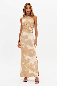 Lança Perfume - Vestido Super Midi Ombro único