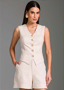 Charry - Blusa Lisa com Recortes