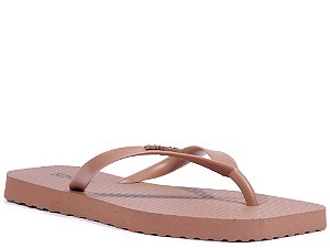 Schutz - Chinelo Marrom Quadrado